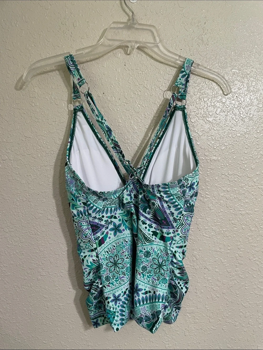 Cupshe green print tankini